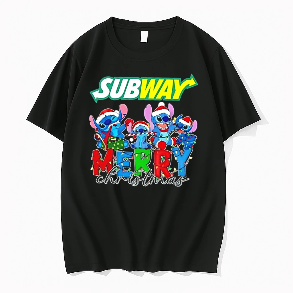 Stitch X Subway Merry Christmas Shirts