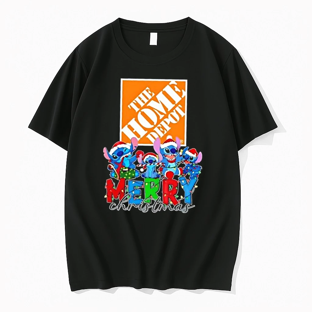 Stitch X The Home Depot Merry Christmas Shirts