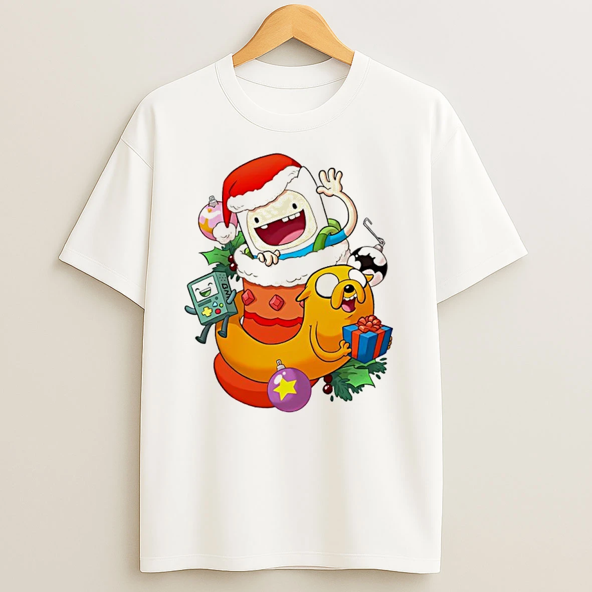 Stocking Stuffer Adventurous Jake And Finn Christmas T Shirts