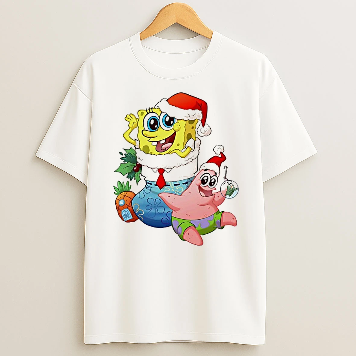 Stocking Stuffer Sponge And Star Christmas Shirts
