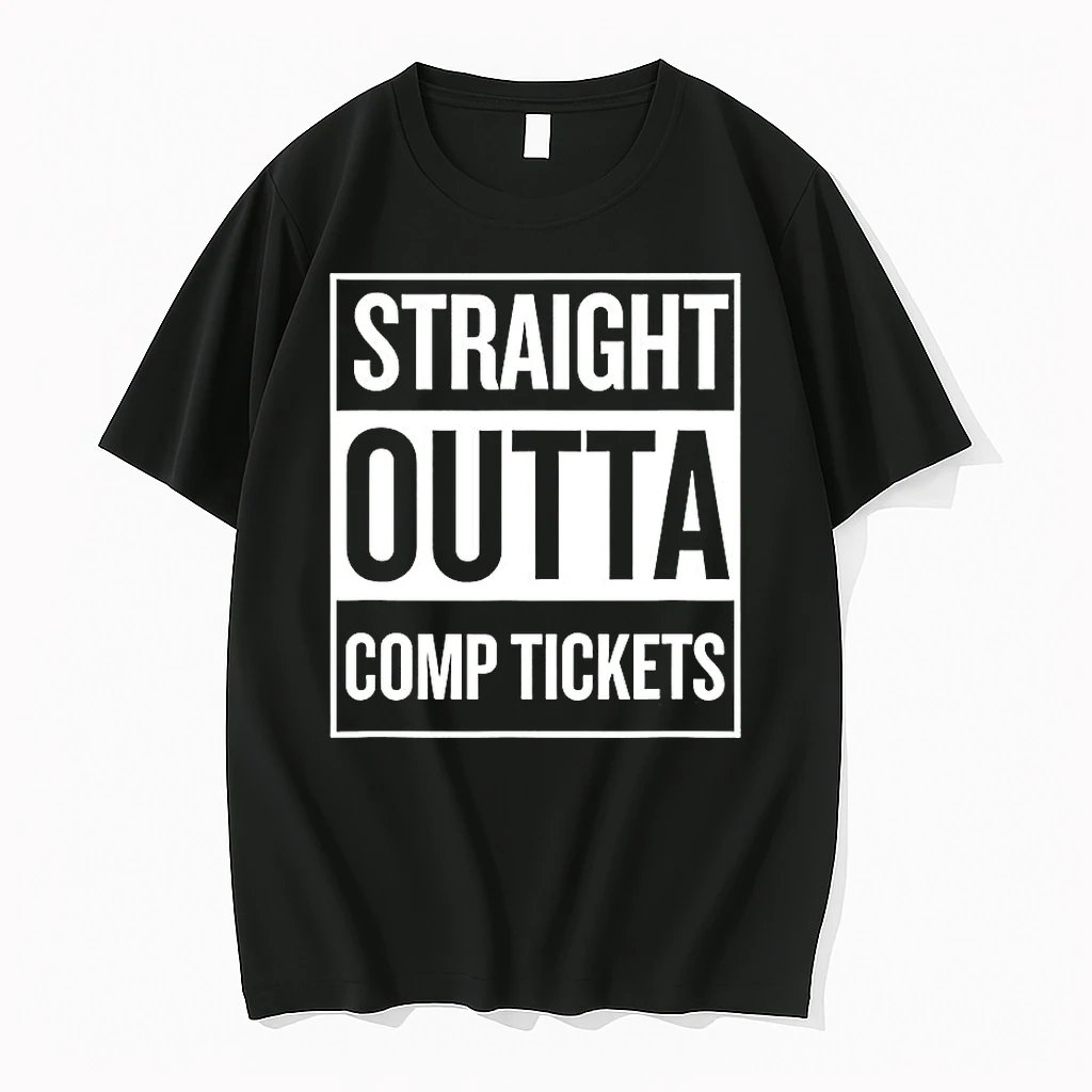 Straight Outta Comp Tickets Logo Retro Shirts
