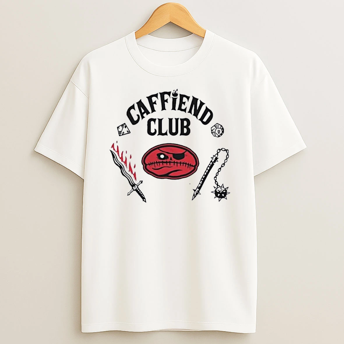 Stranger Things 5 Caffiend Club Shirts