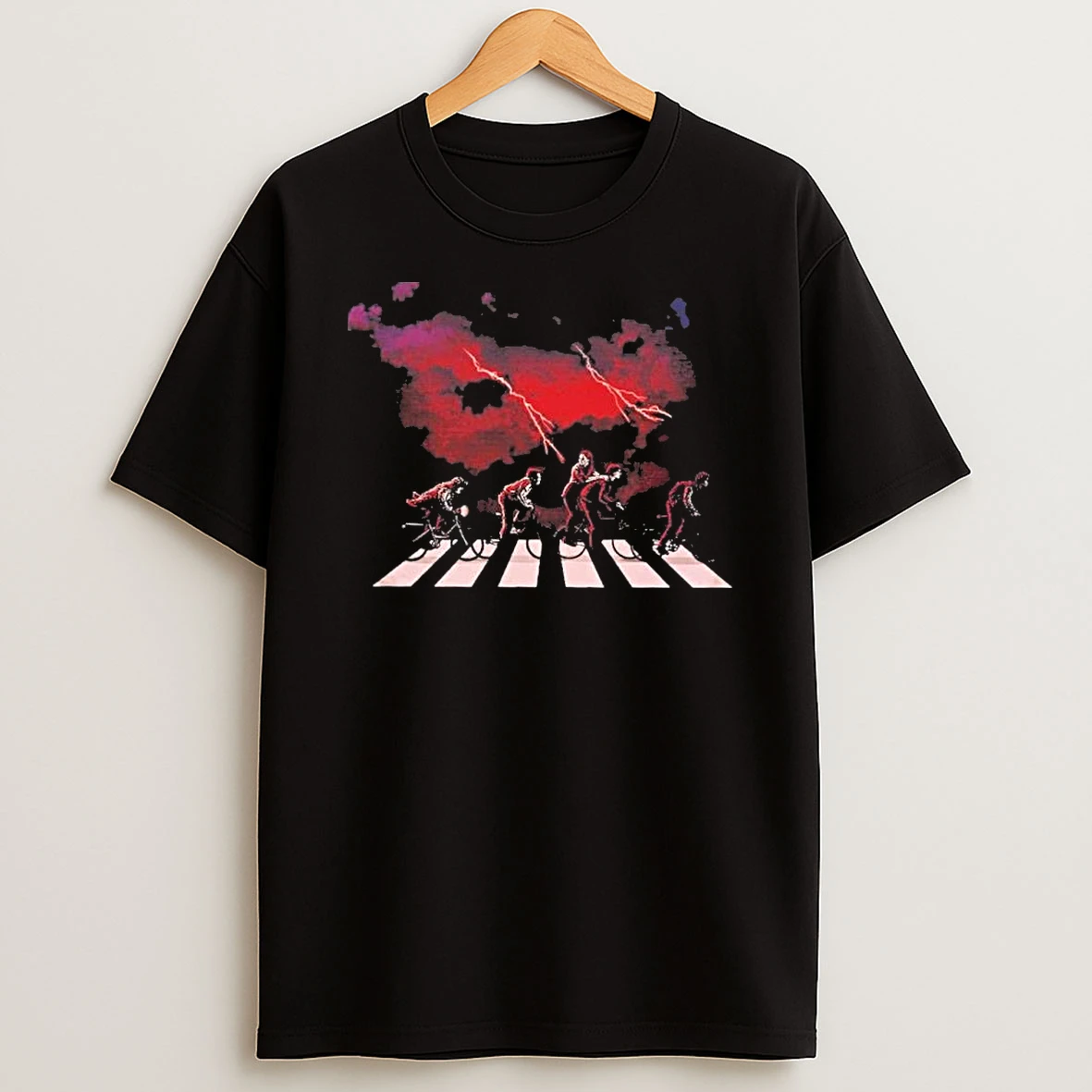 Stranger Things 5 Cycles Abbey Road Shirts