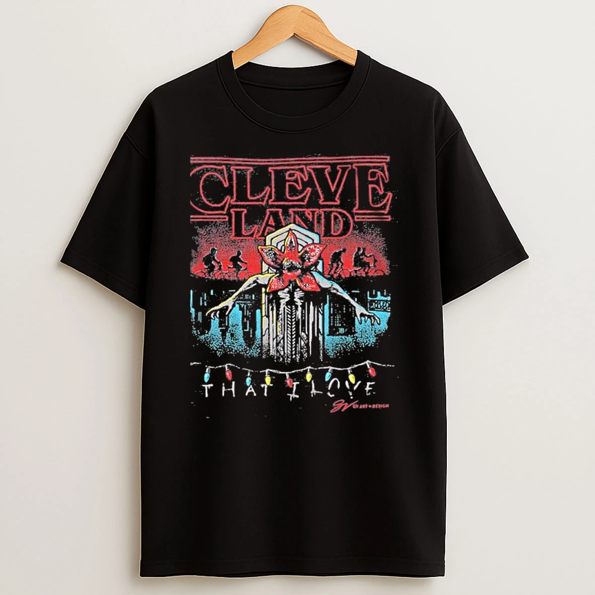 Stranger Things Demogorgon X Cleveland That I Love Shirts