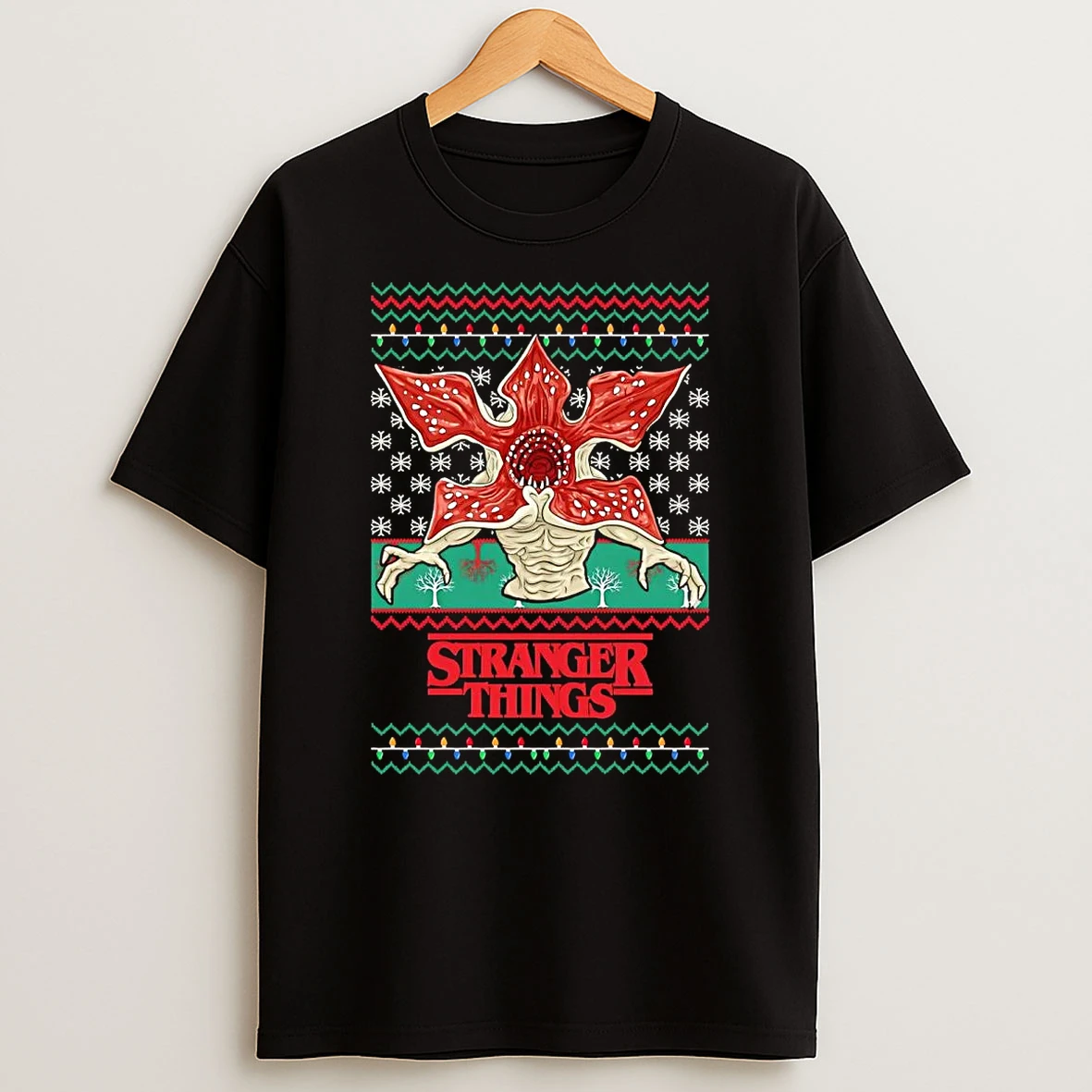 Stranger Things Demogorgon Ugly Christmas Shirts