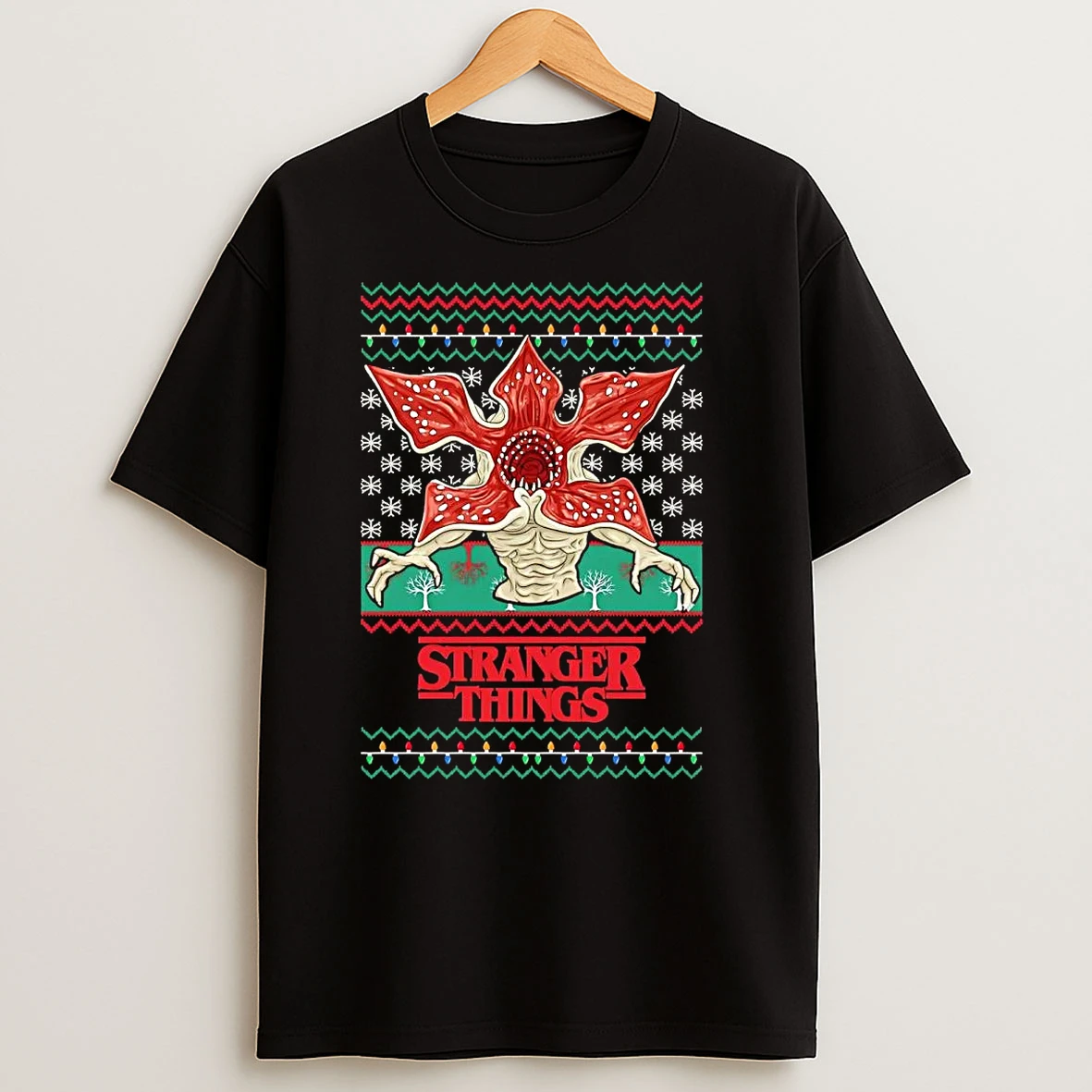 Stranger Things Demogorgon Ugly Christmas T Shirts