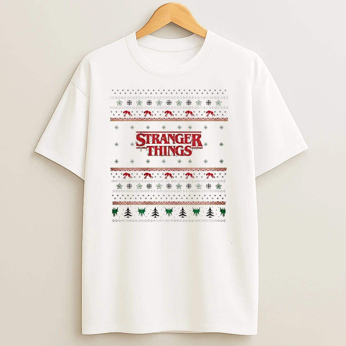 Stranger Things Holiday Ugly Christmas Shirts