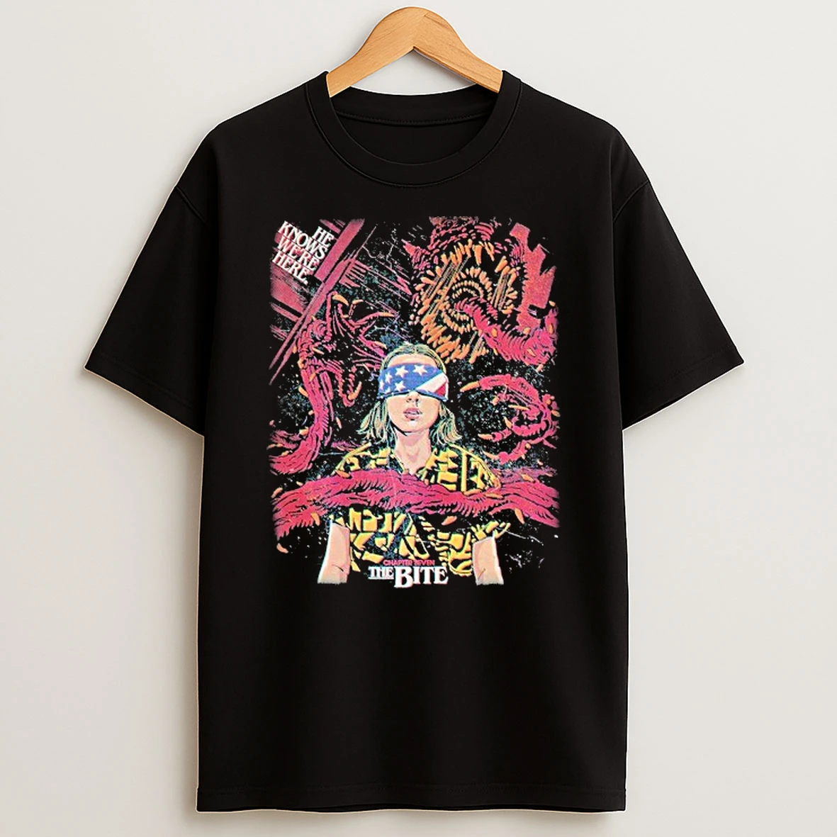 Stranger Things Season 3 X Butcher Billy The Bite He Knows Were Here Shirts