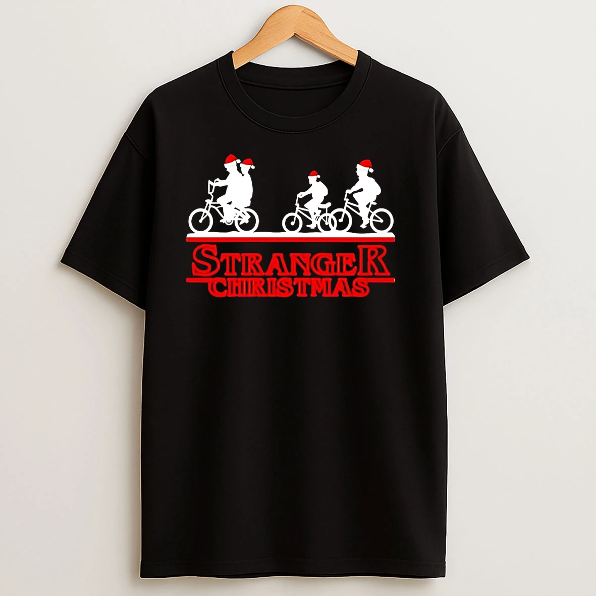 Stranger Things Stranger Christmas Characters T Shirts