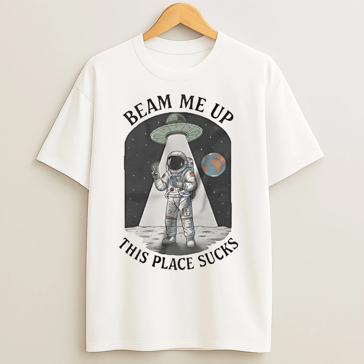 Stranger Things Beam Me Up This Place Sucks T Shirts