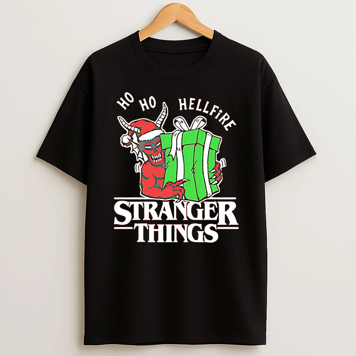 Stranger Things Ho Ho Hellfire Christmas Shirts