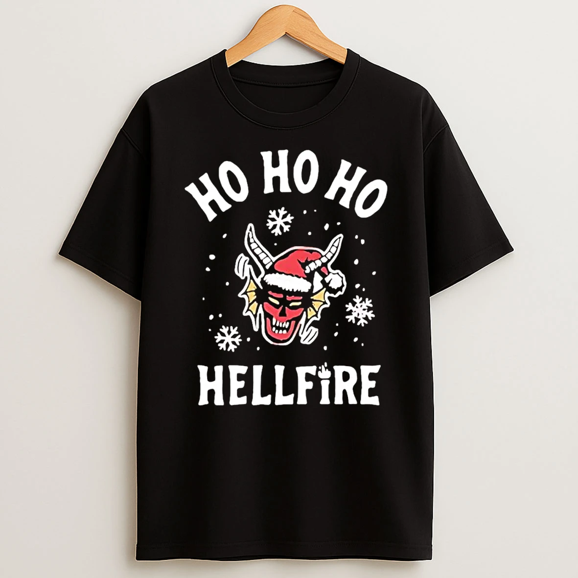 Stranger Things Ho Ho Ho Hellfire Christmas Shirts