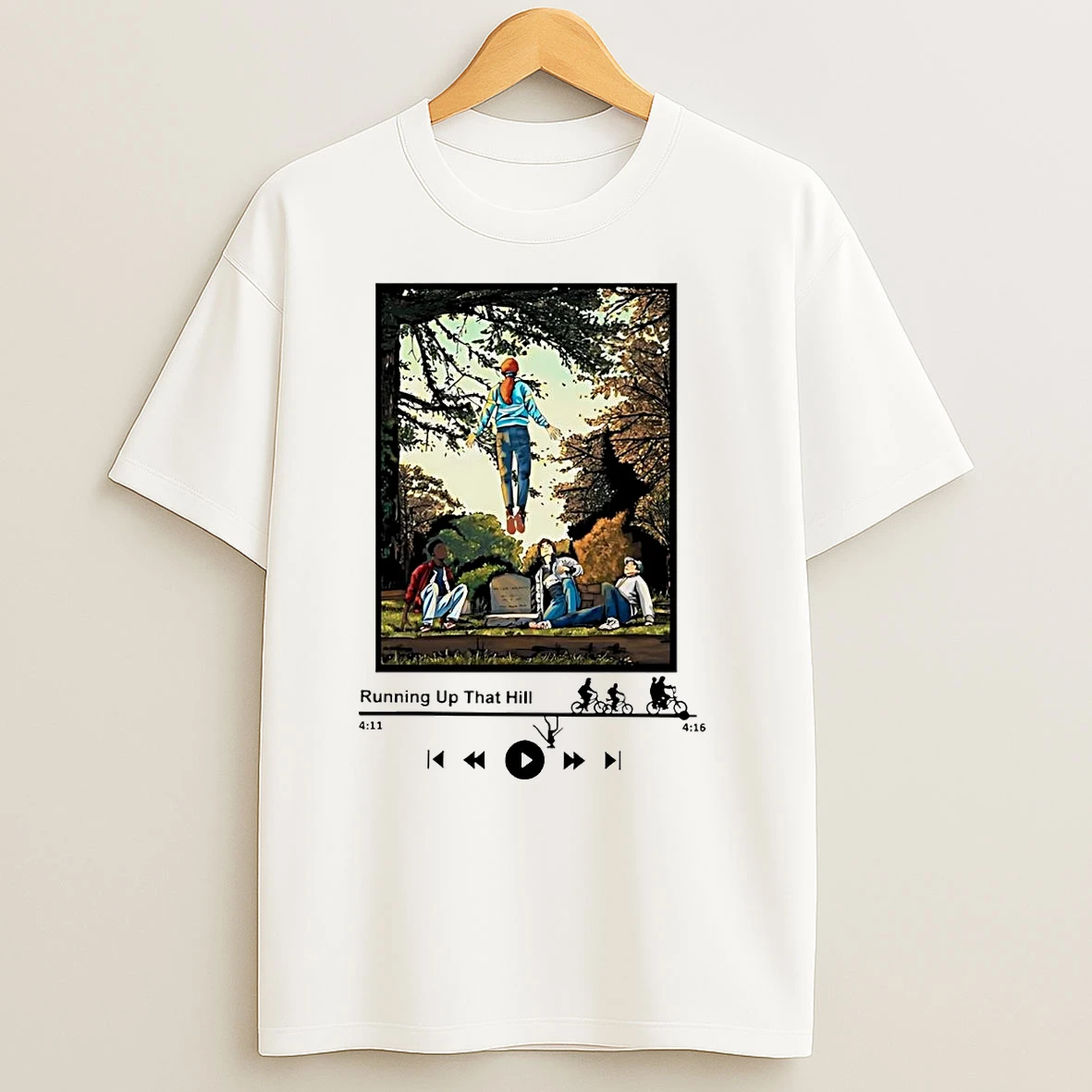 Stranger Things Running Up That Hill T Shirts