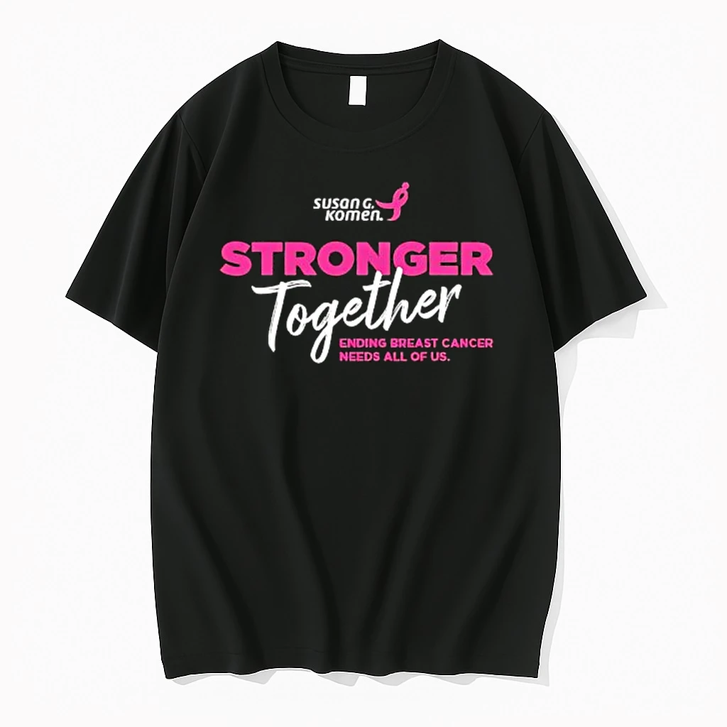 Stronger Together Ending Breast Cancer Needs All Of Us Shirts
