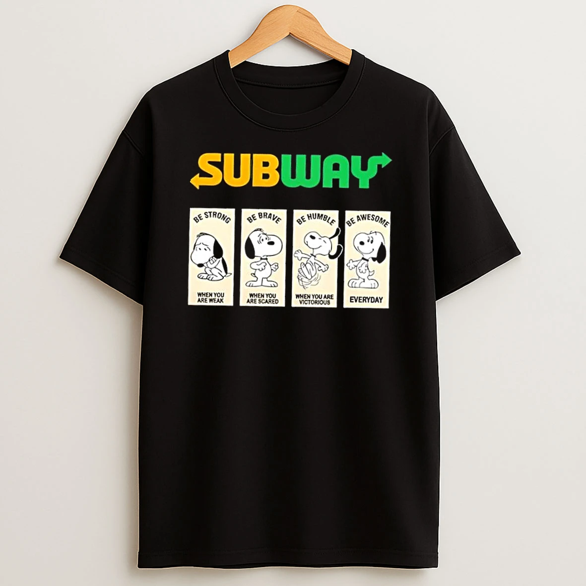 Subway X Snoopys Emotional States Shirts