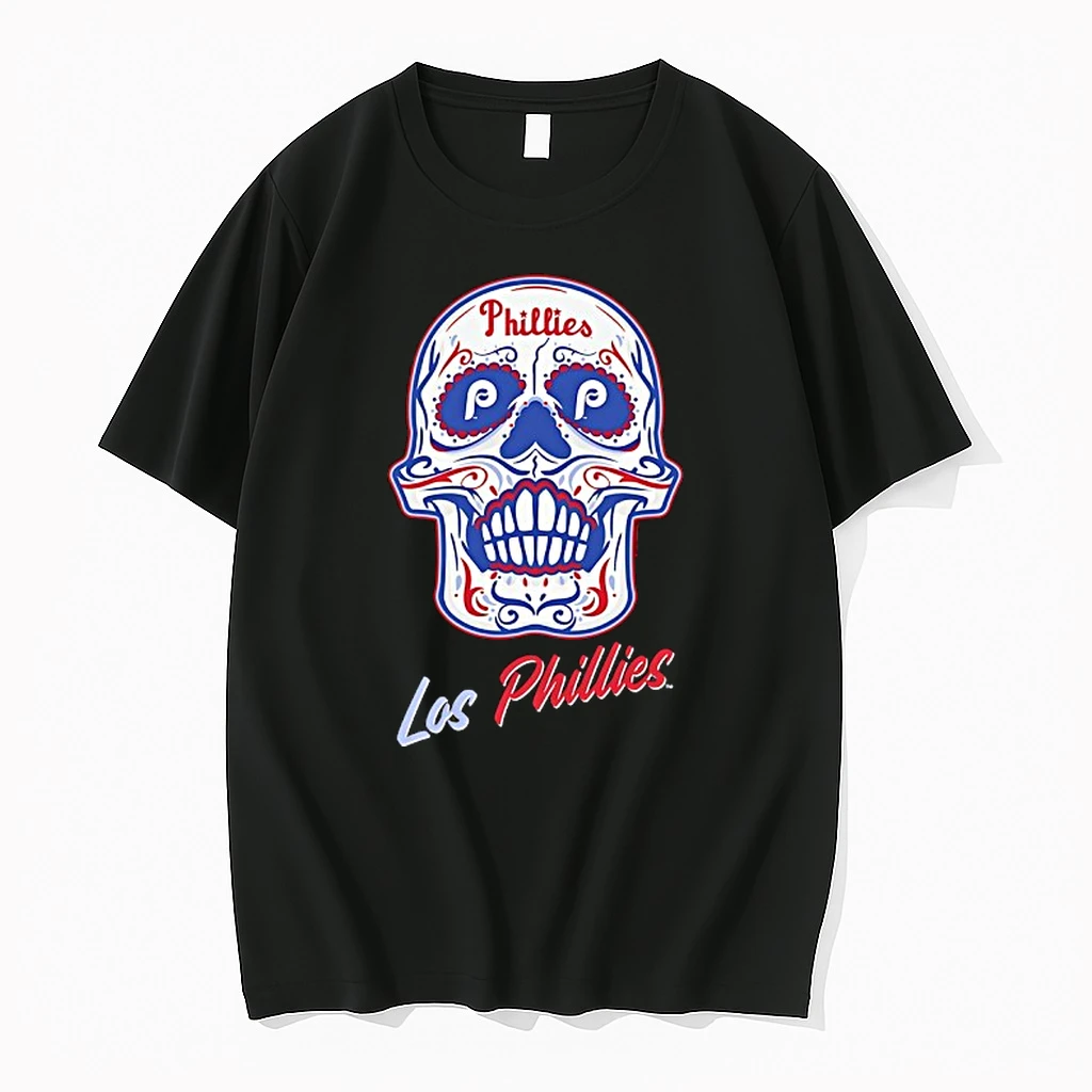 Sugar Skull Los Philadelphia Phillies Baseball Shirts
