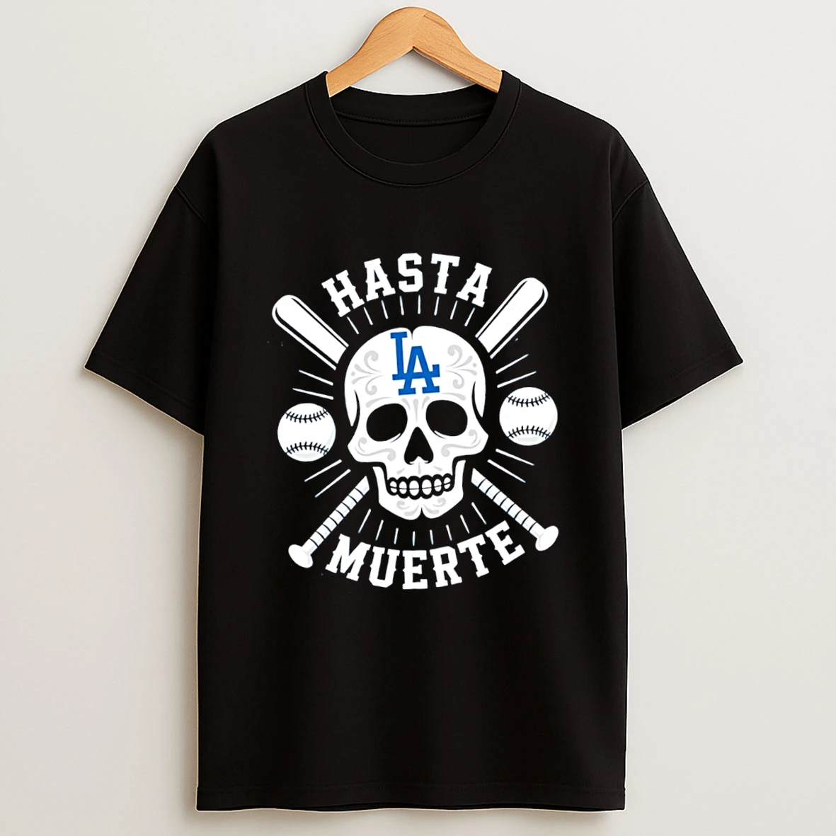 Sugar Skull Hasta Muerte Los Angeles Dodgers Shirts