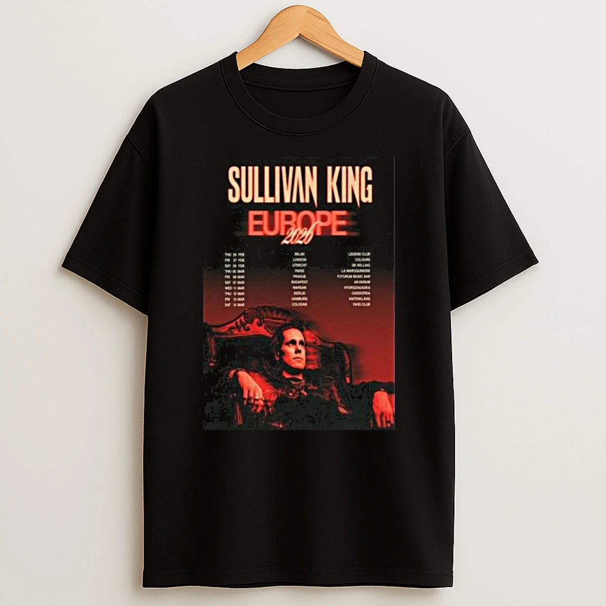 Sullivan King Europe 2026 Tour Shirts