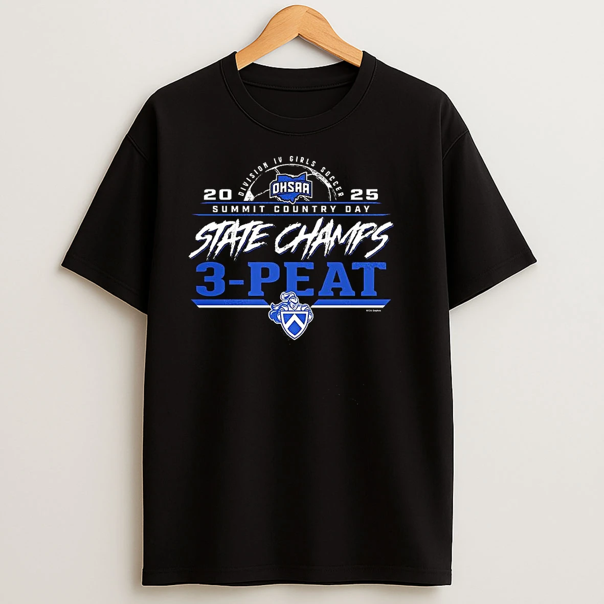Summit Country Day 2025 Ohsaa Girls Soccer Division 4 3 Peat State Champions T Shirts