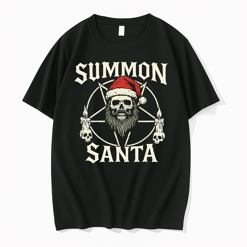 Summon Santa Goth Christmas Shirts