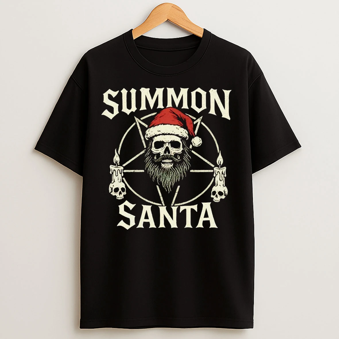 Summon Santa Goth Christmas T Shirts