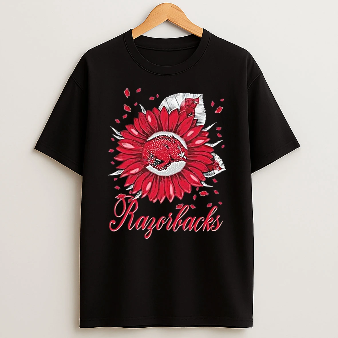 Sunflower X Arkansas Razorbacks Football Logo Shirts