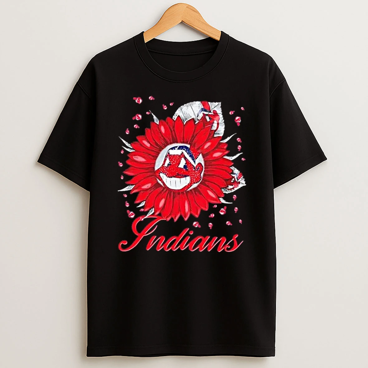 Sunflower X Cleveland Indians Baseball Logo Shirts