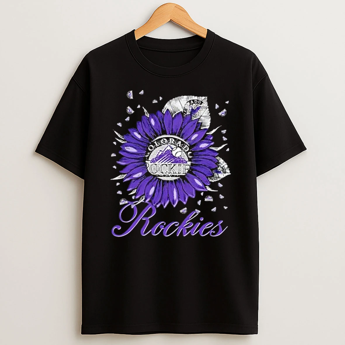 Sunflower X Colorado Rockies Baseball Logo Shirts
