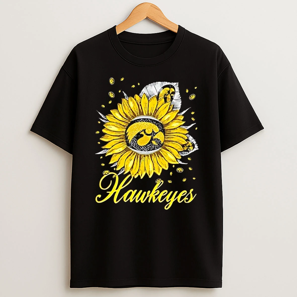 Sunflower X Iowa Hawkeyes Football Logo Shirts