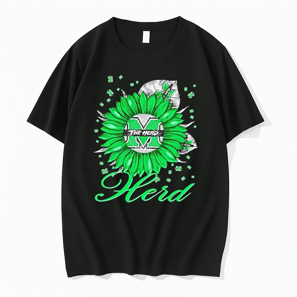 Sunflower X Marshall Thundering Herd Football Logo Shirts