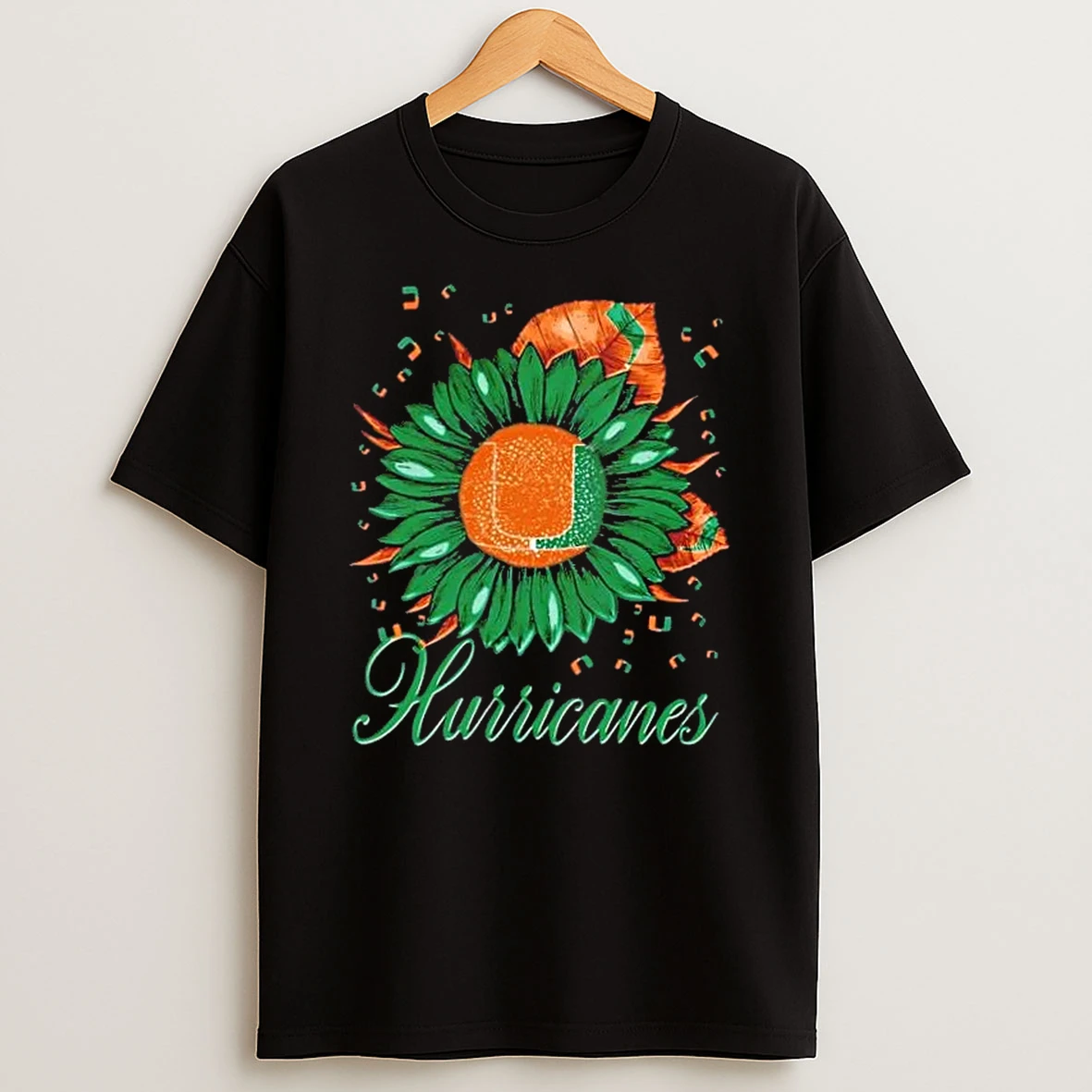 Sunflower X Miami Hurricanes Herd Football Logo Shirts