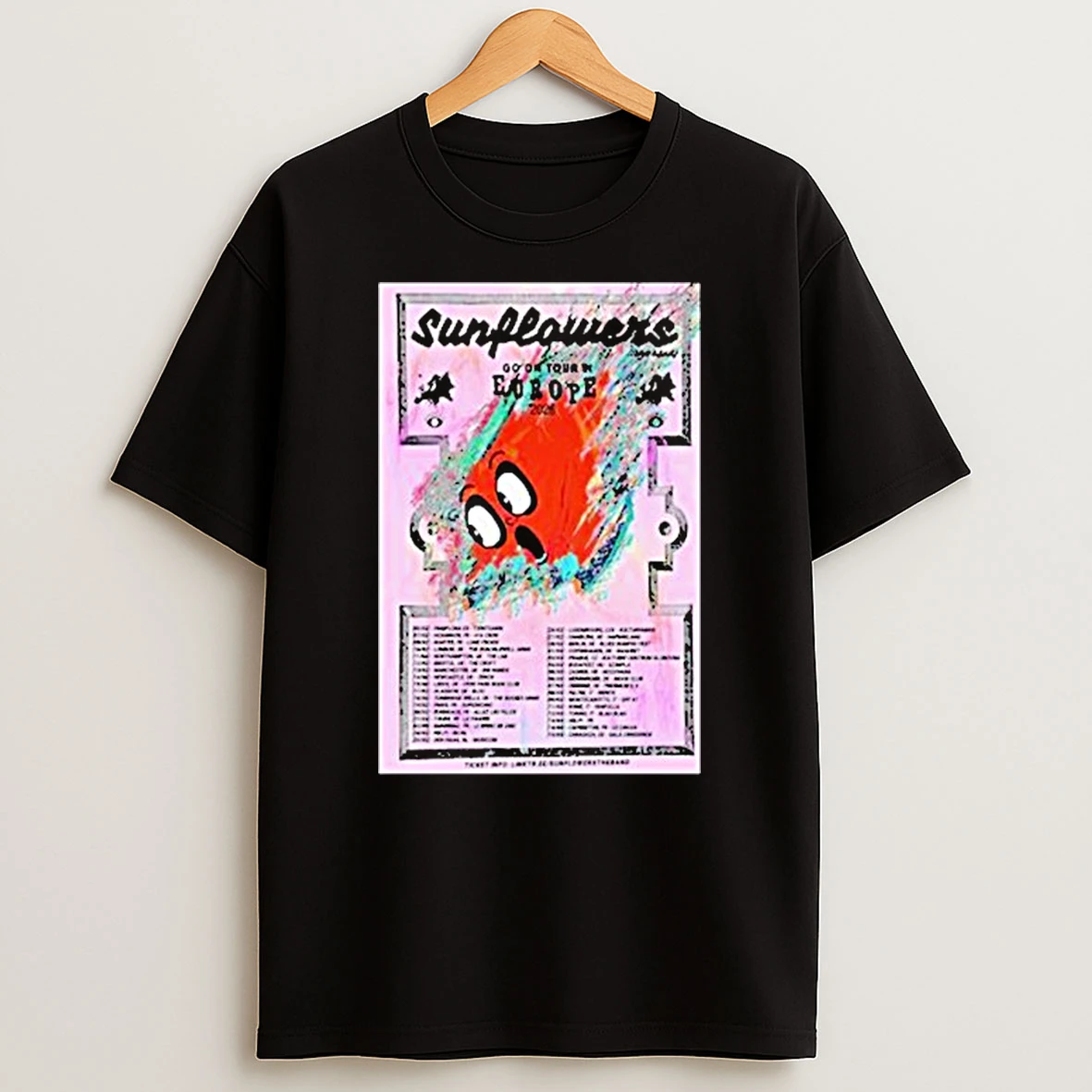 Sunflowers Europe Tour 2026 Dates Shirts