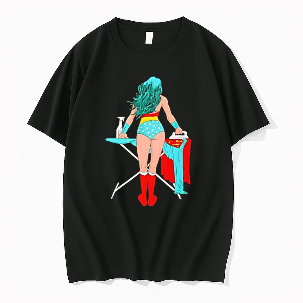 Superhero Ironing Retro Comic Shirts