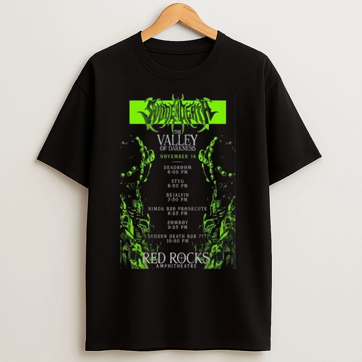 Svdden Death Morrison Co November 14 2025 Concert Long Sleve T Shirts