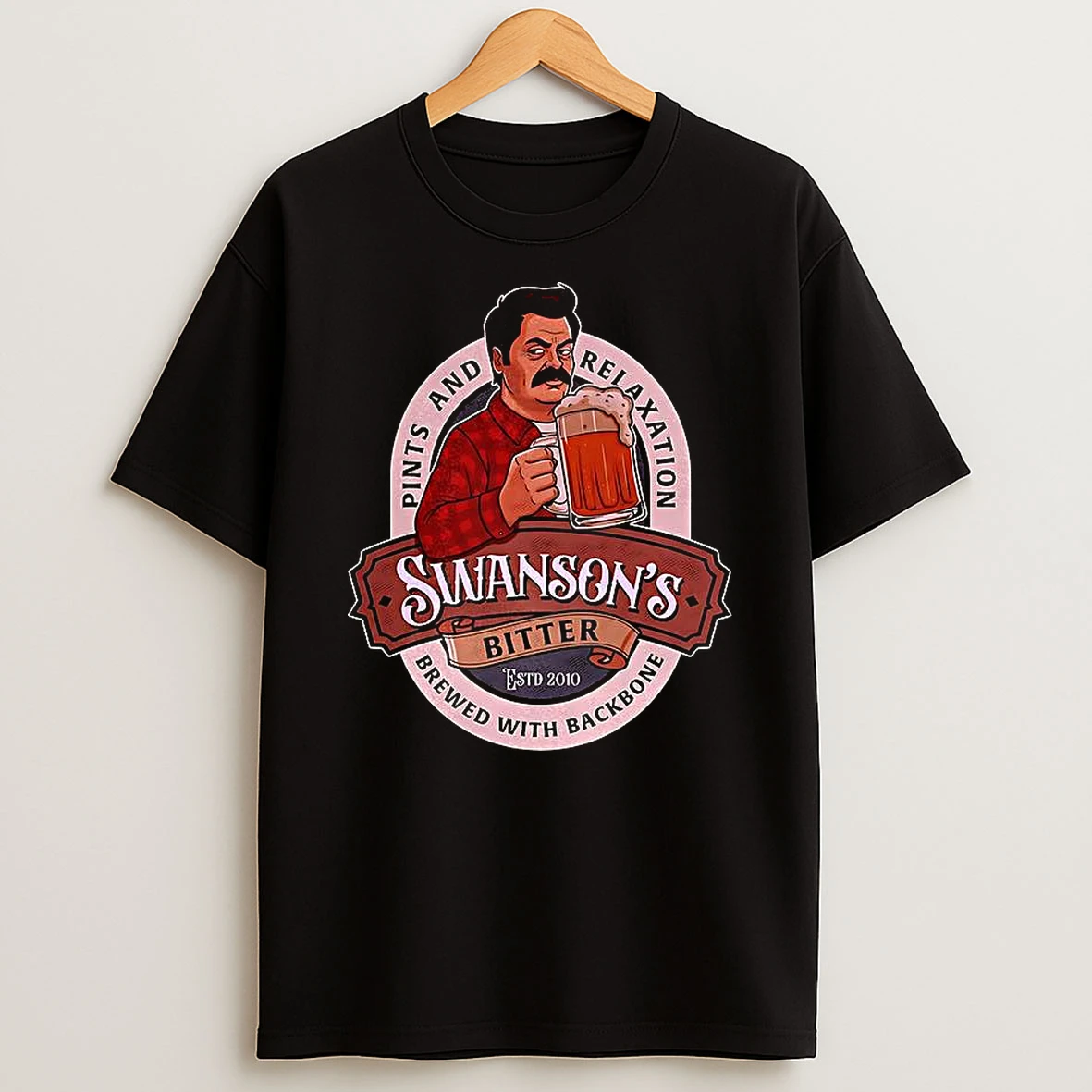 Swansons Bitter Ron Swanson Parks And Recreation Pints And Relaxation Est 2010 Shirts
