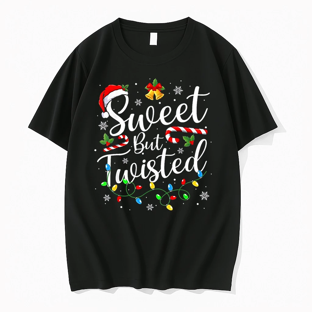 Sweet But Twisted Funny Christmas Candy Cane Xmas Holiday Shirts