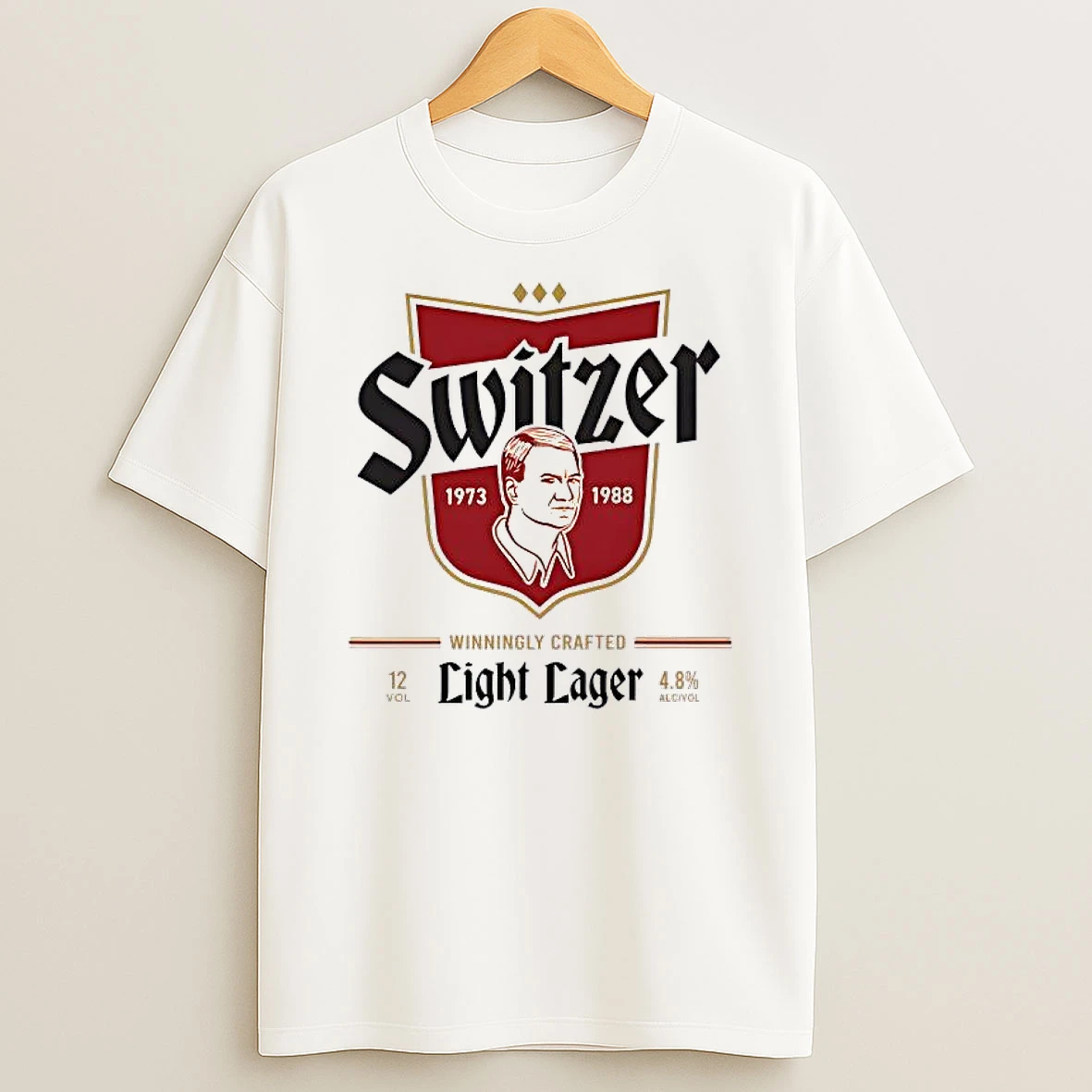 Switzer Light Lager Winningly Crafted Shirts