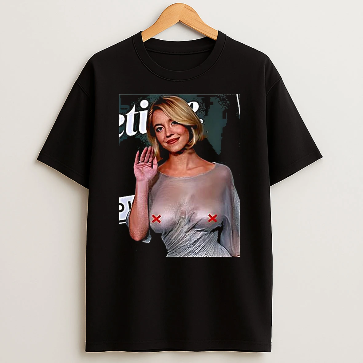 Sydney Sweeney See Thru Glamorous Wet Meme Shirts