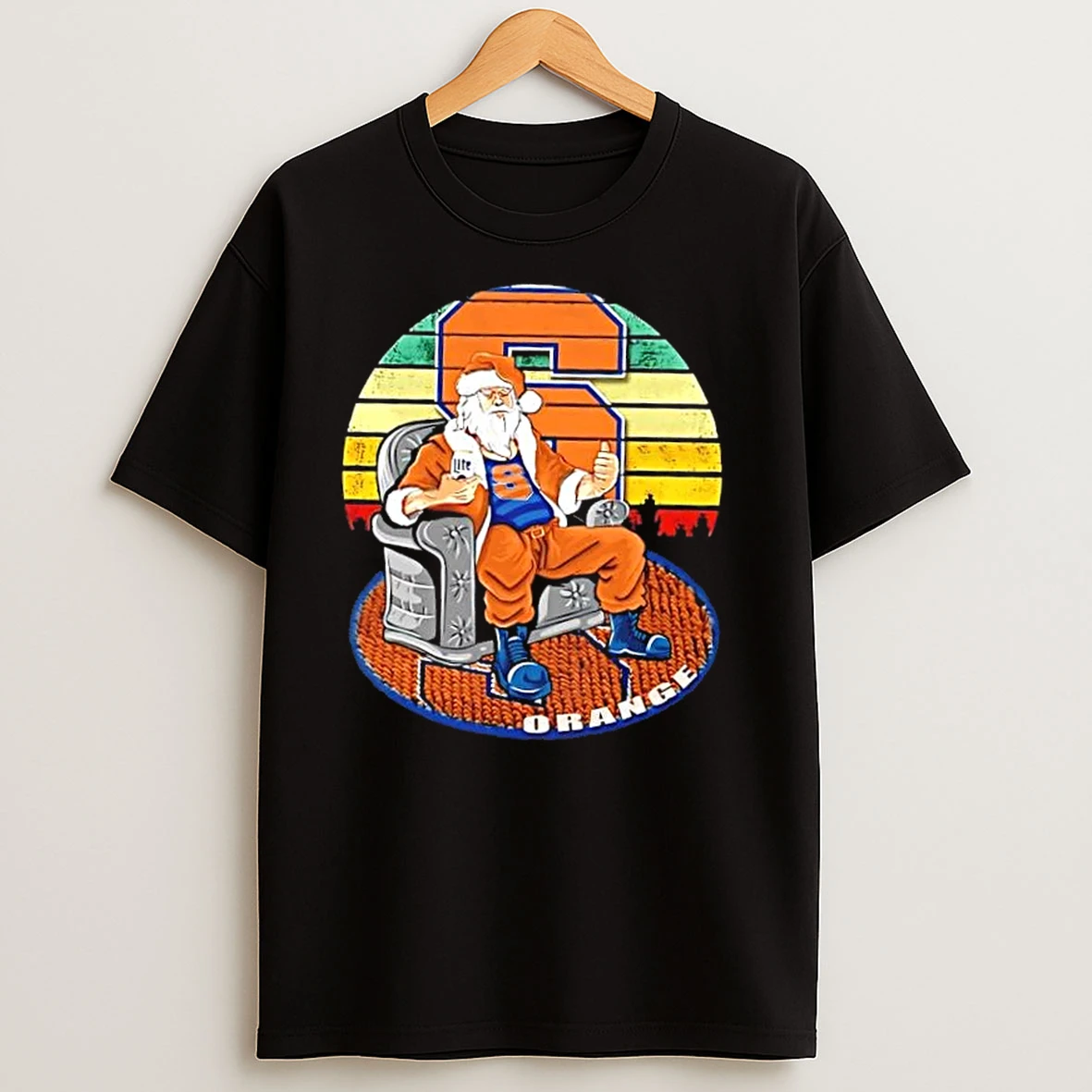 Syracuse Orange X Santa Claus Christmas Vintage T Shirts