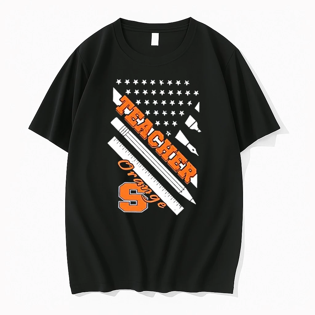 Syracuse Orange X Teacher American Flag Shirts