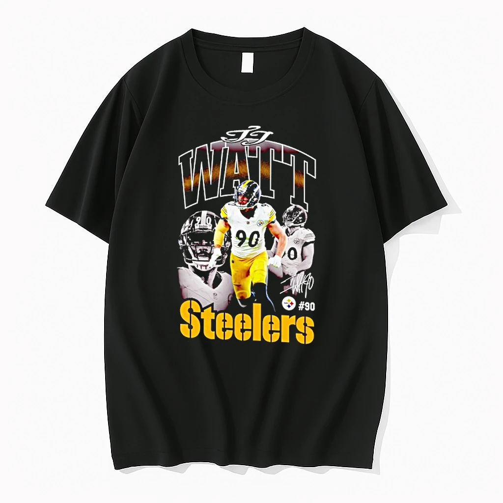 T J Watt Pittsburgh Steelers Outerstuff Triple Pic Shirts
