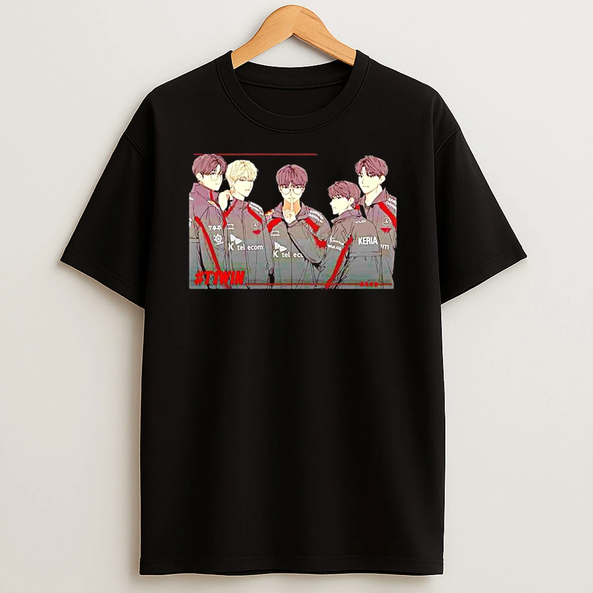 T1 Win Goes The Champions Anime Shirts