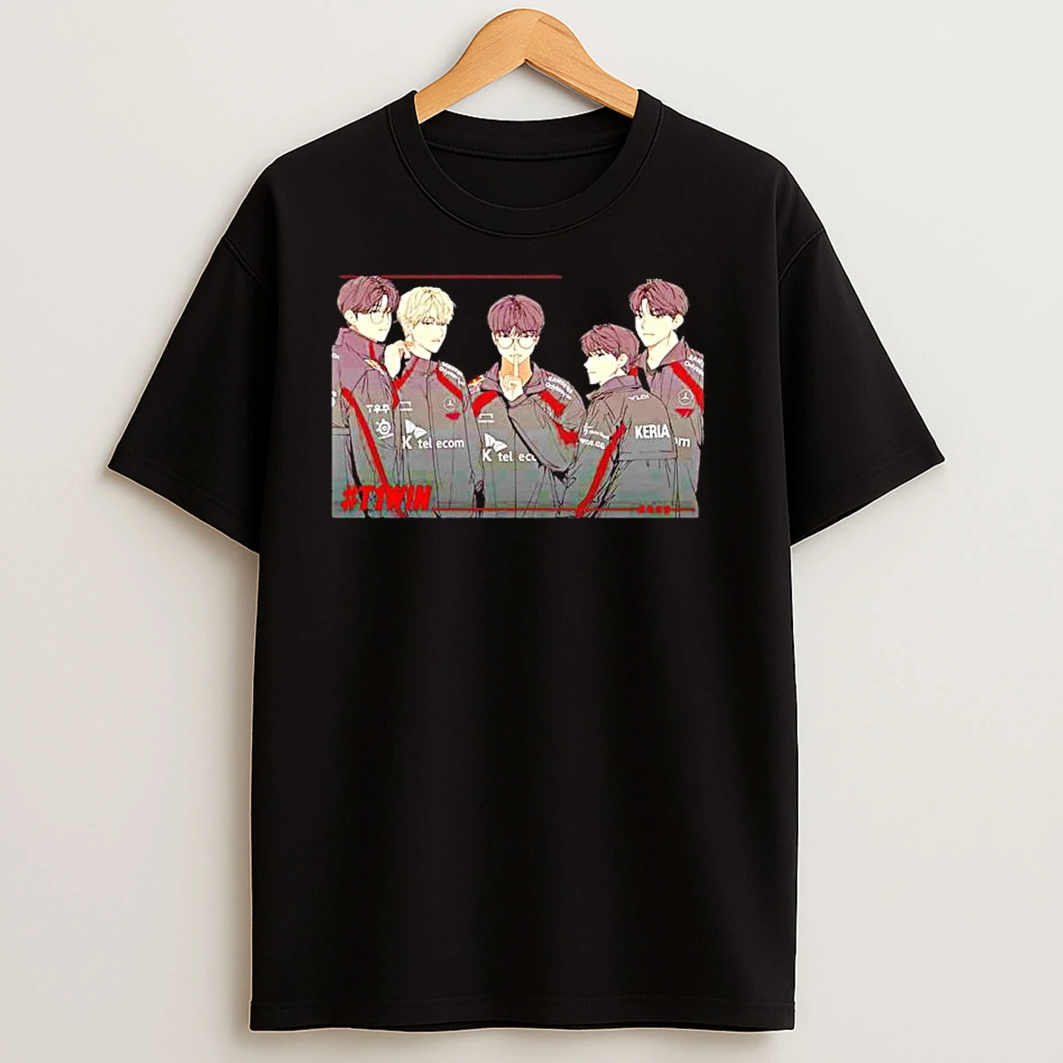 T1 Win Goes The Champions Anime T Shirts
