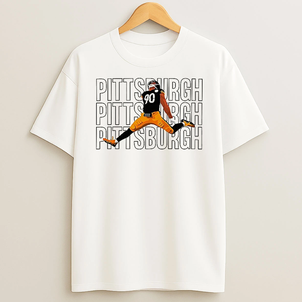 Tj Watt Pittsburgh Steelers Football Victory Jump Shirts