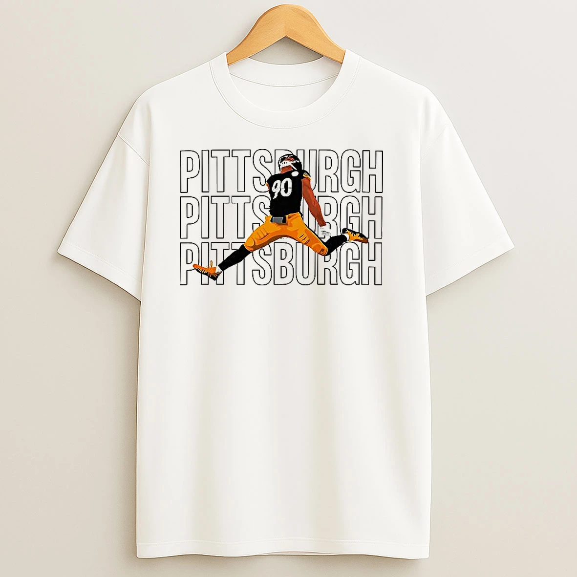 Tj Watt Pittsburgh Steelers Football Victory Jump T Shirts