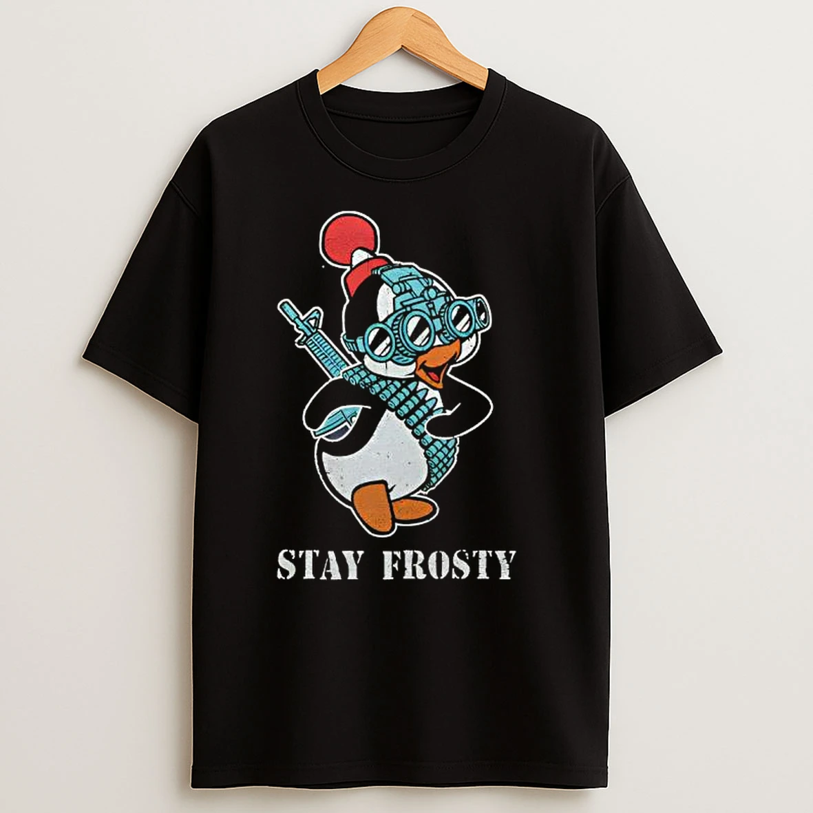 Tactical Penguin Stay Frosty T Shirts