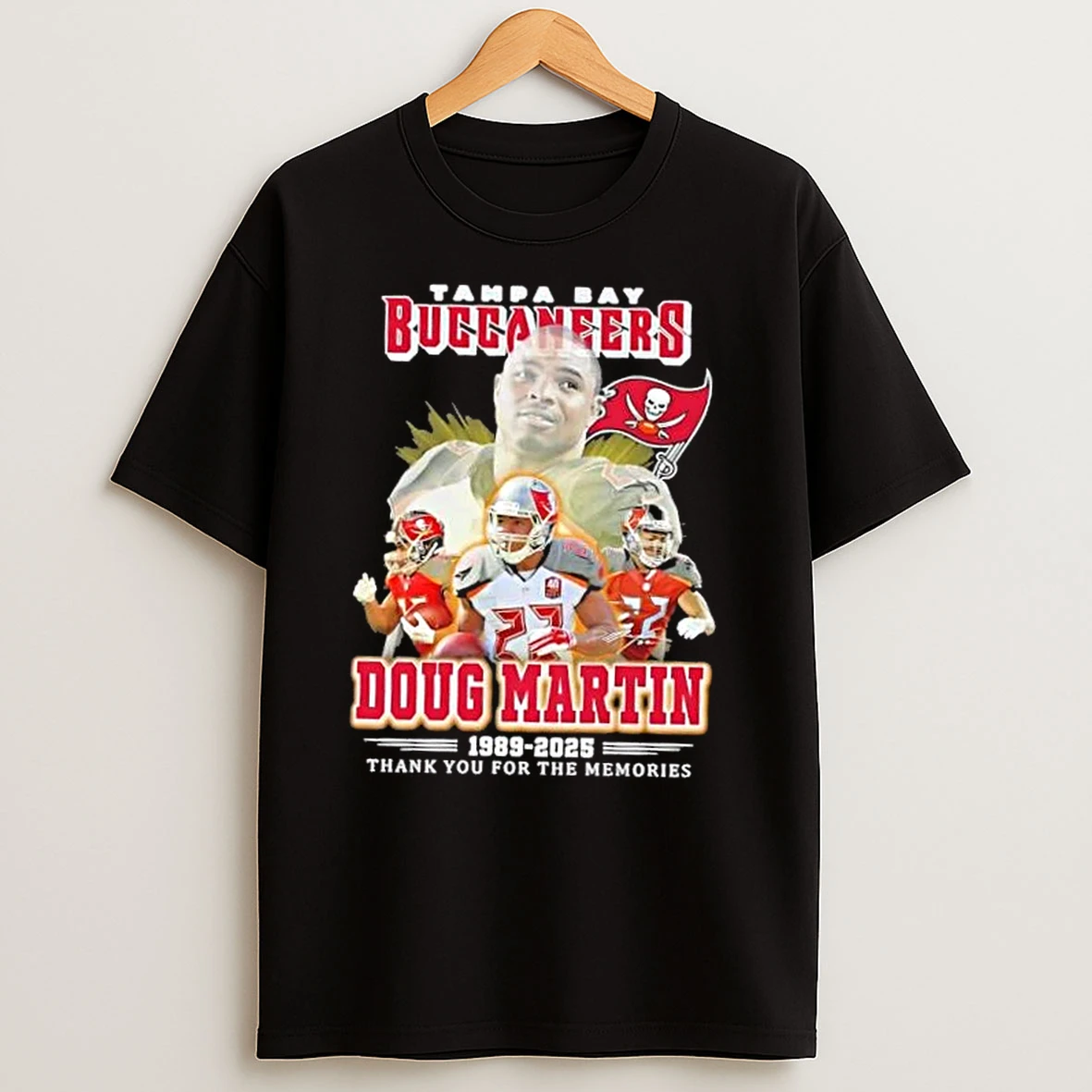 Tampa Bay Buccaneers Doug Martin 1989 2025 Thank You For The Memories T Shirts