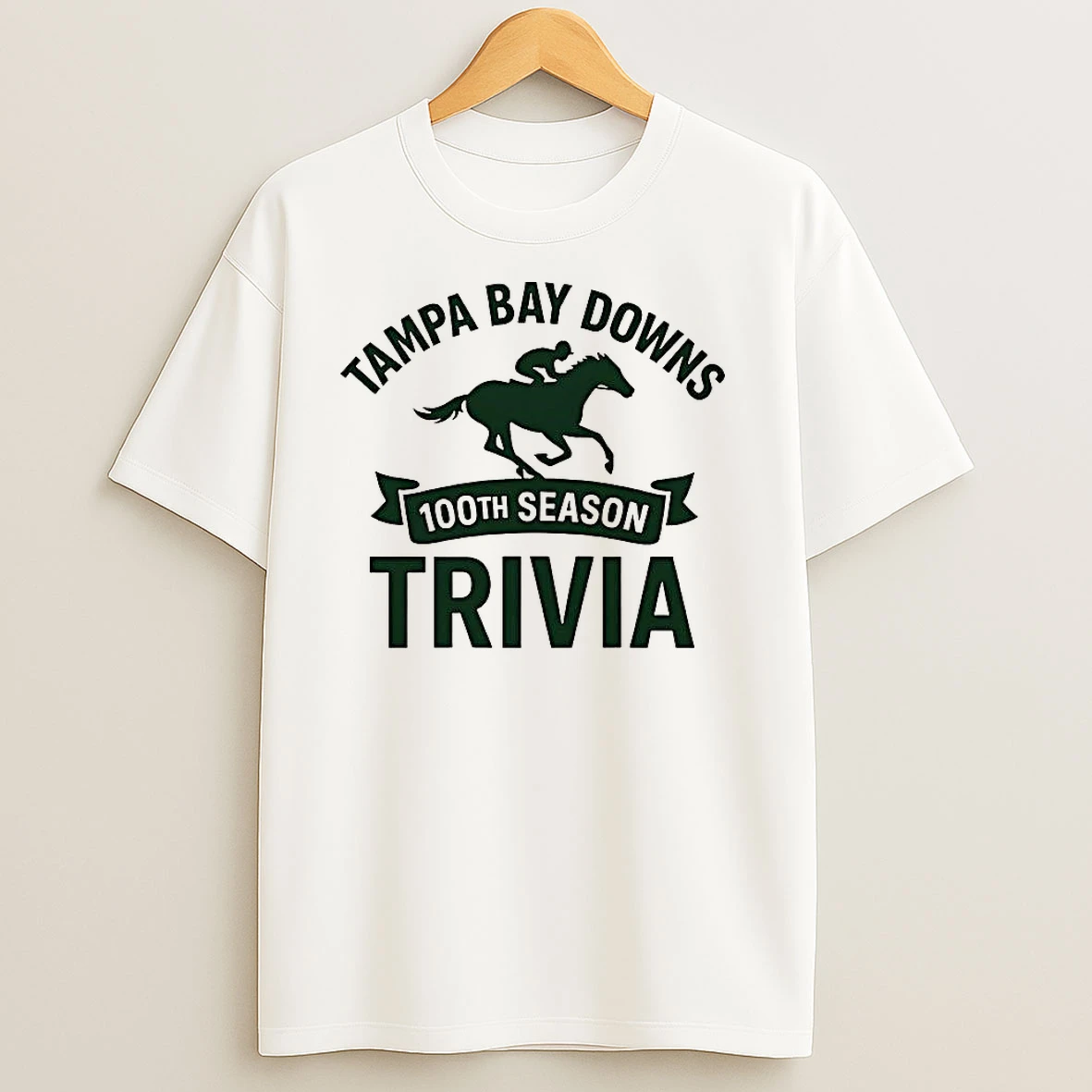 Tampa Bay Downs 100th Season Trivia 2025 Logo T Shirts