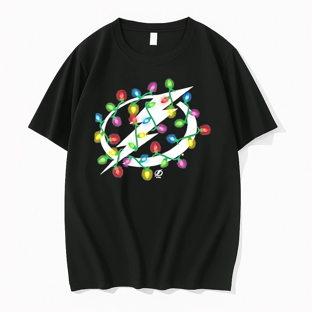 Tampa Bay Lightning Logo Holiday Christmas Lights Shirts