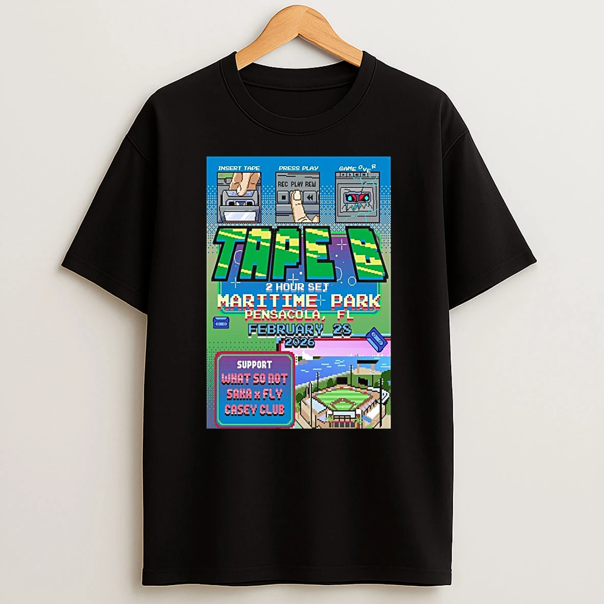 Tape B At Maritime Park In Pensacola Fl On February 18 2026 Tour Shirts